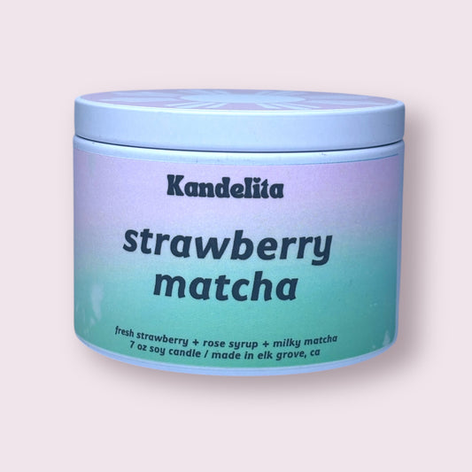 Strawberry Matcha | Soy Candle