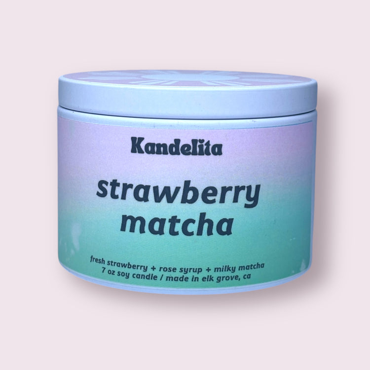 Strawberry Matcha | Soy Candle