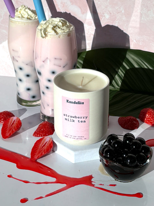 Strawberry Milk Tea | Soy Candle